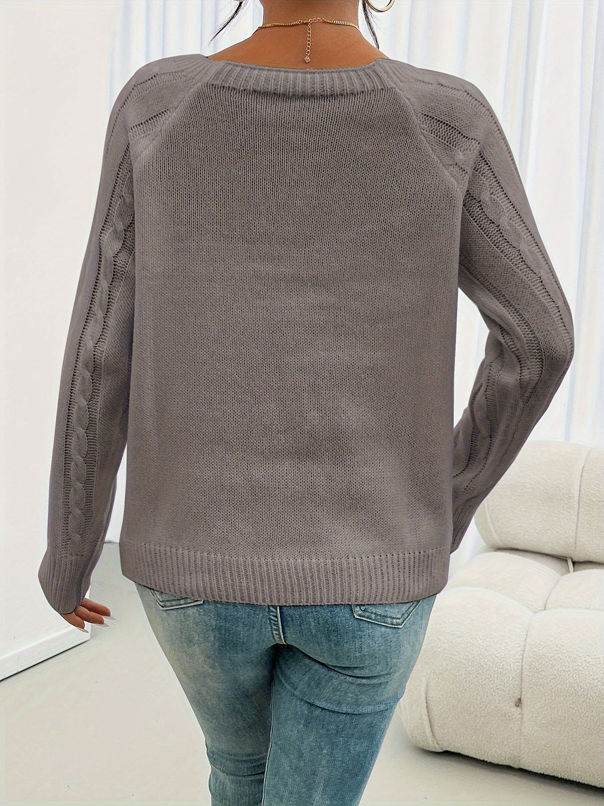 Colette | Women's Textured Button Jumper