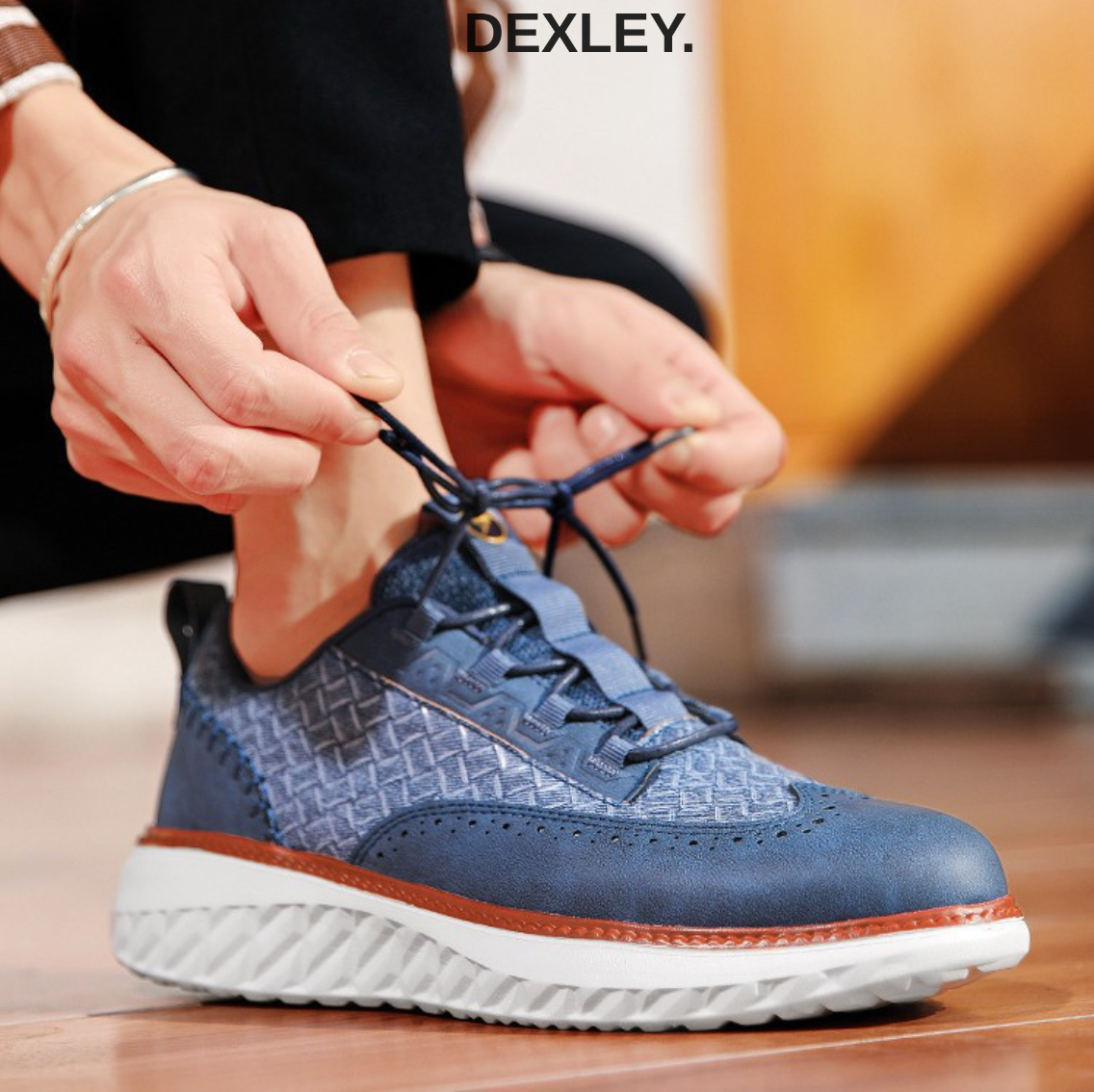Varnell Leather-Stitch Trainers