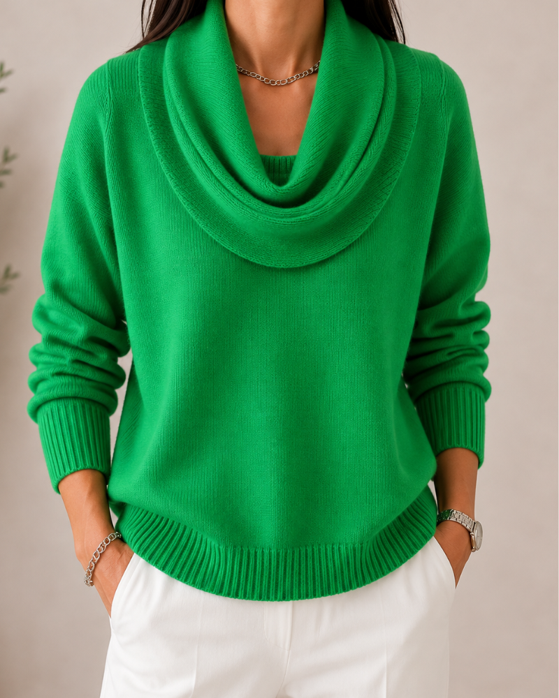 THEA | Cowl Neck Knitted Jumper