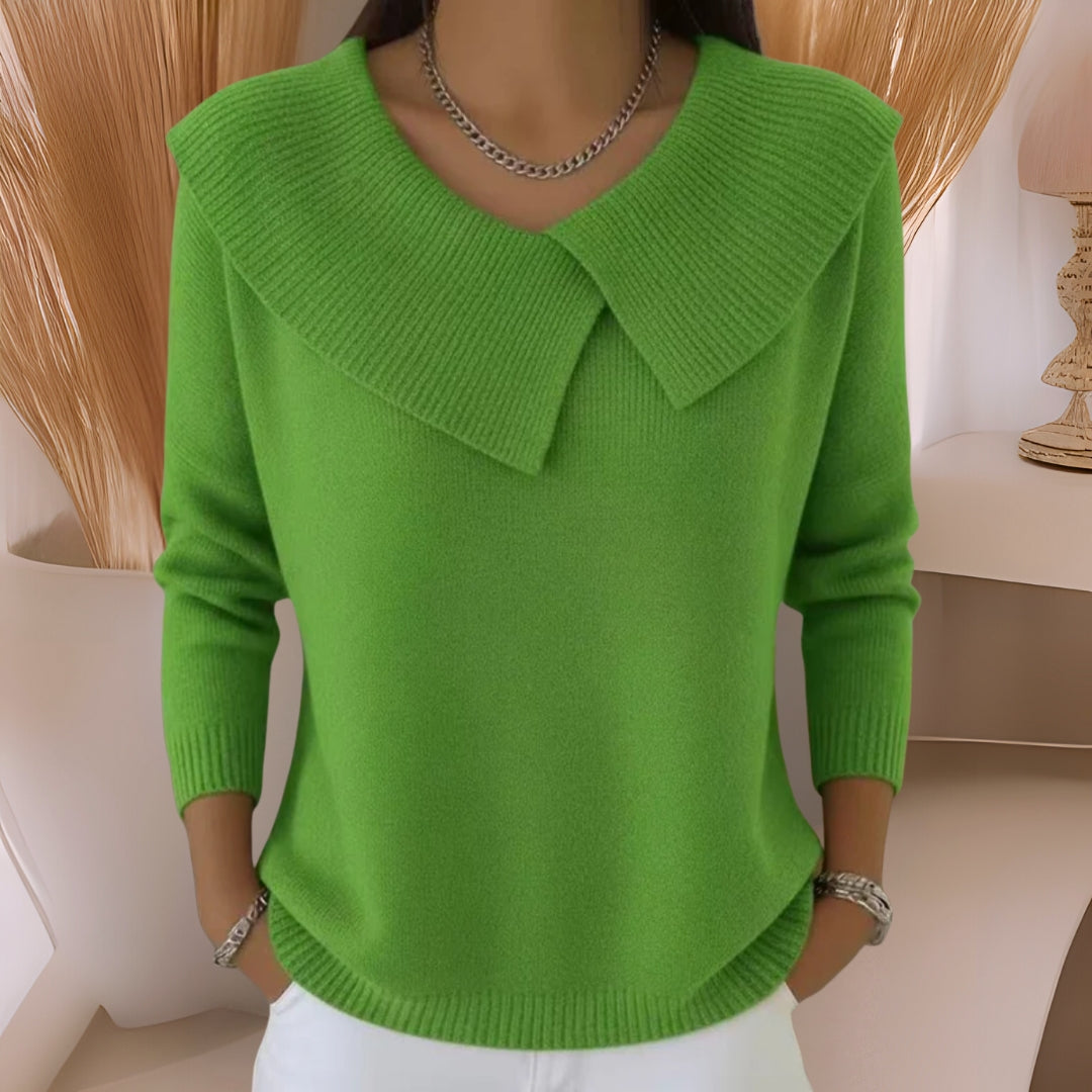 Genevieve Collar Knit Sweater