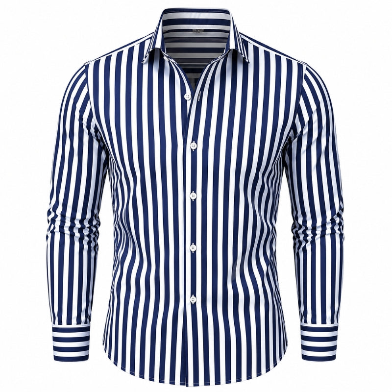 RENZO | Bengal-Stripe Button-Down Shirt