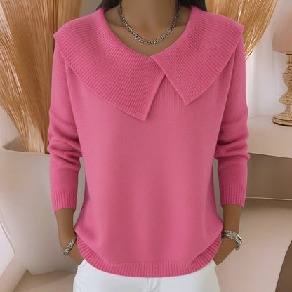 Genevieve Collar Knit Sweater
