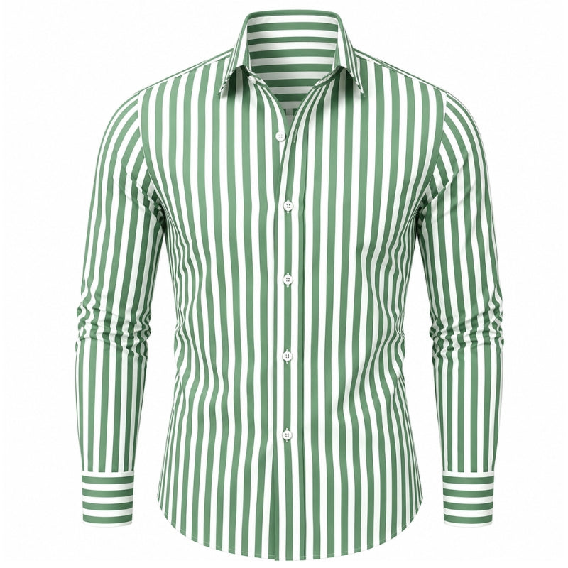 RENZO | Bengal-Stripe Button-Down Shirt
