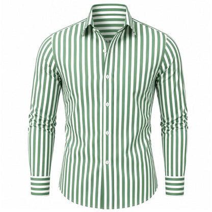 RENZO | Bengal-Stripe Button-Down Shirt