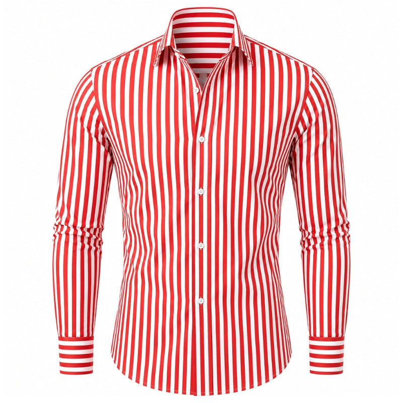 RENZO | Bengal-Stripe Button-Down Shirt