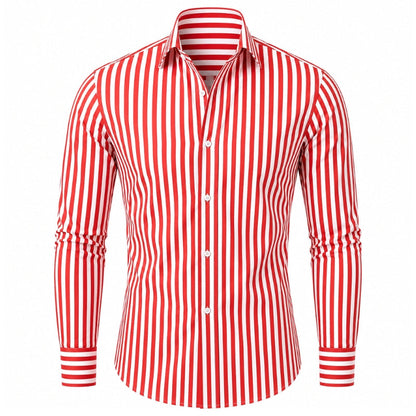 RENZO | Bengal-Stripe Button-Down Shirt