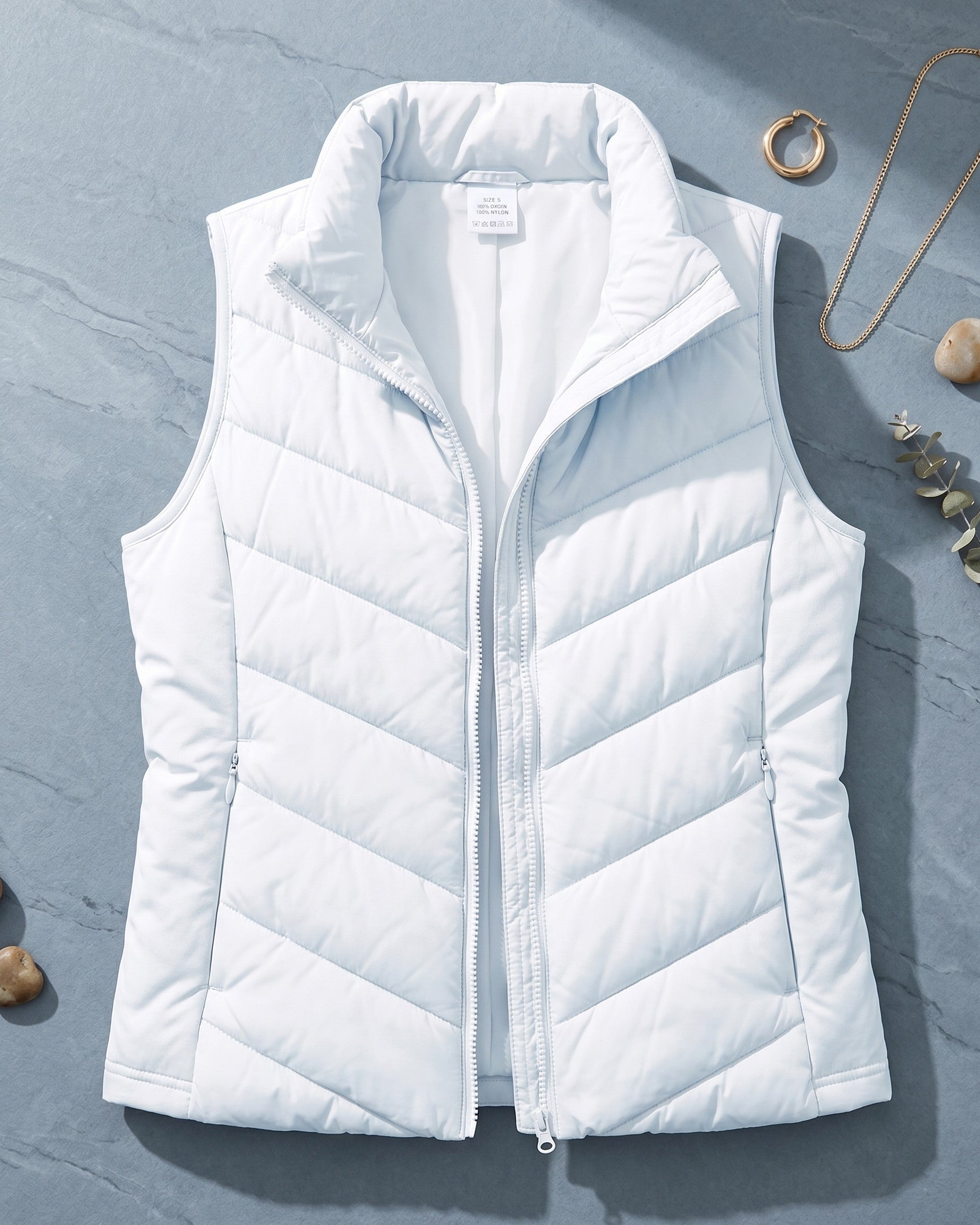 Heather | Chevron Quilted Gilet