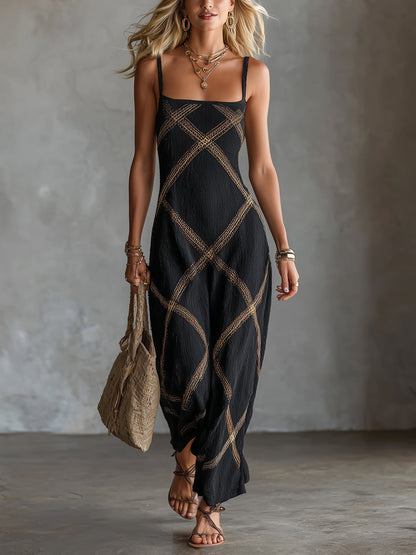 Seraphine Geometric Maxi Dress
