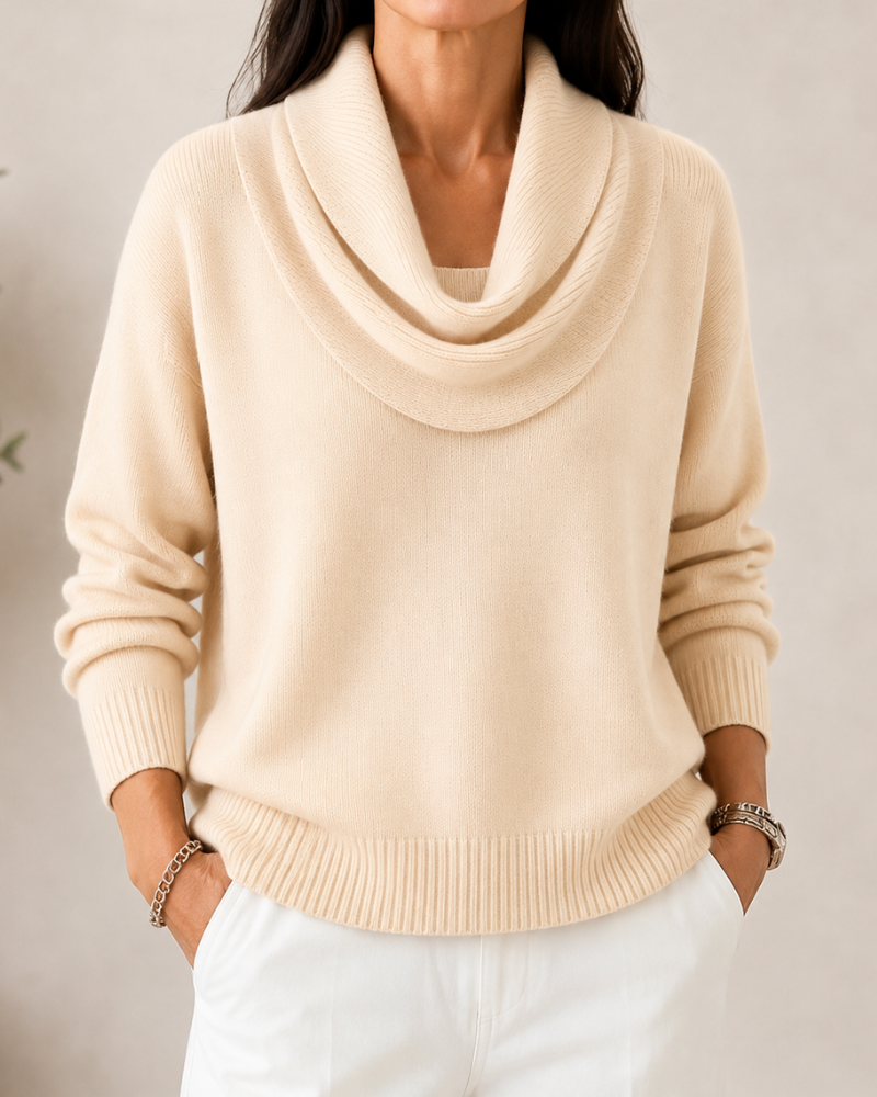 THEA | Cowl Neck Knitted Jumper