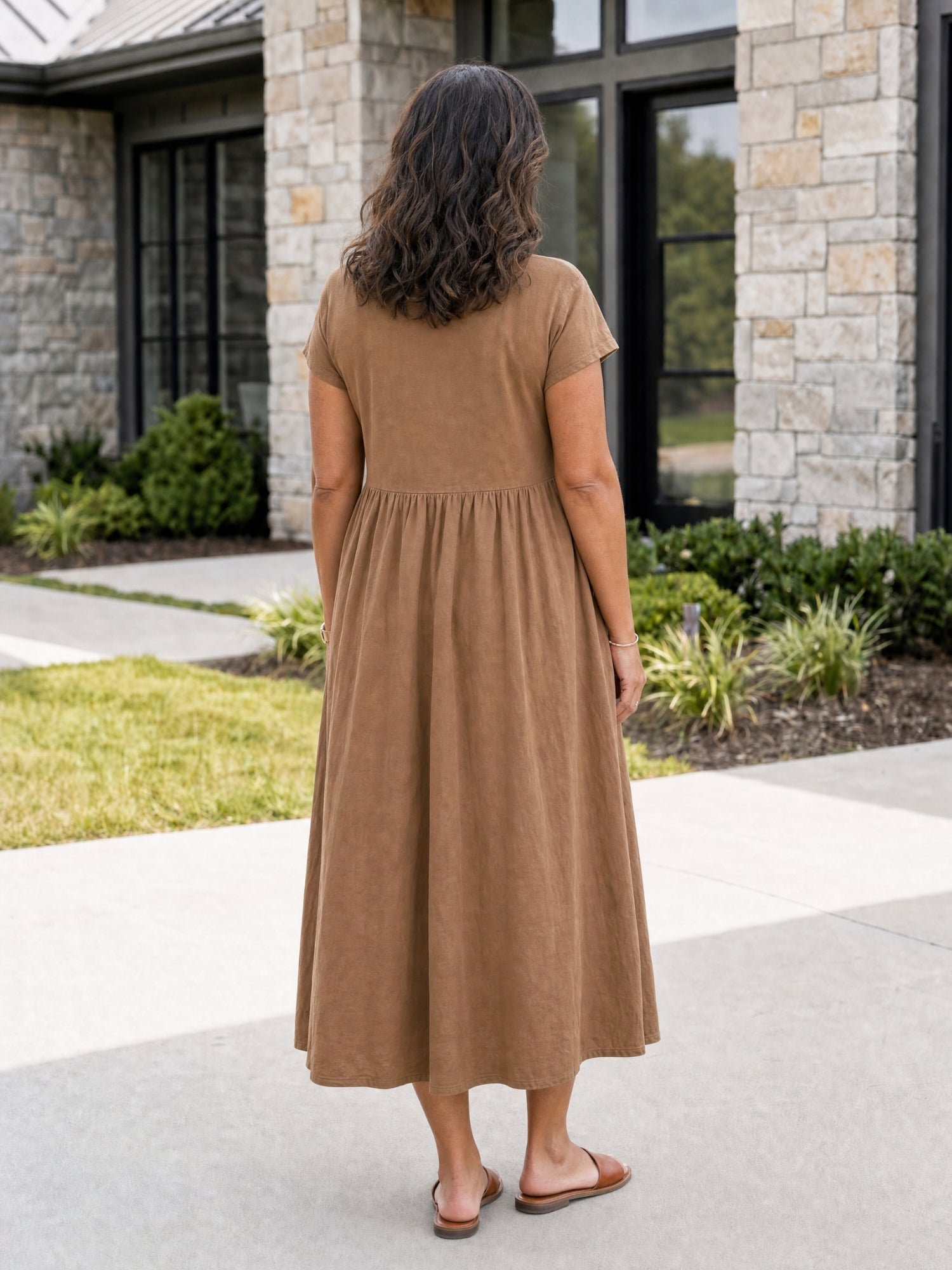 Tessa | Women's Relaxed Midi Dress with Pockets