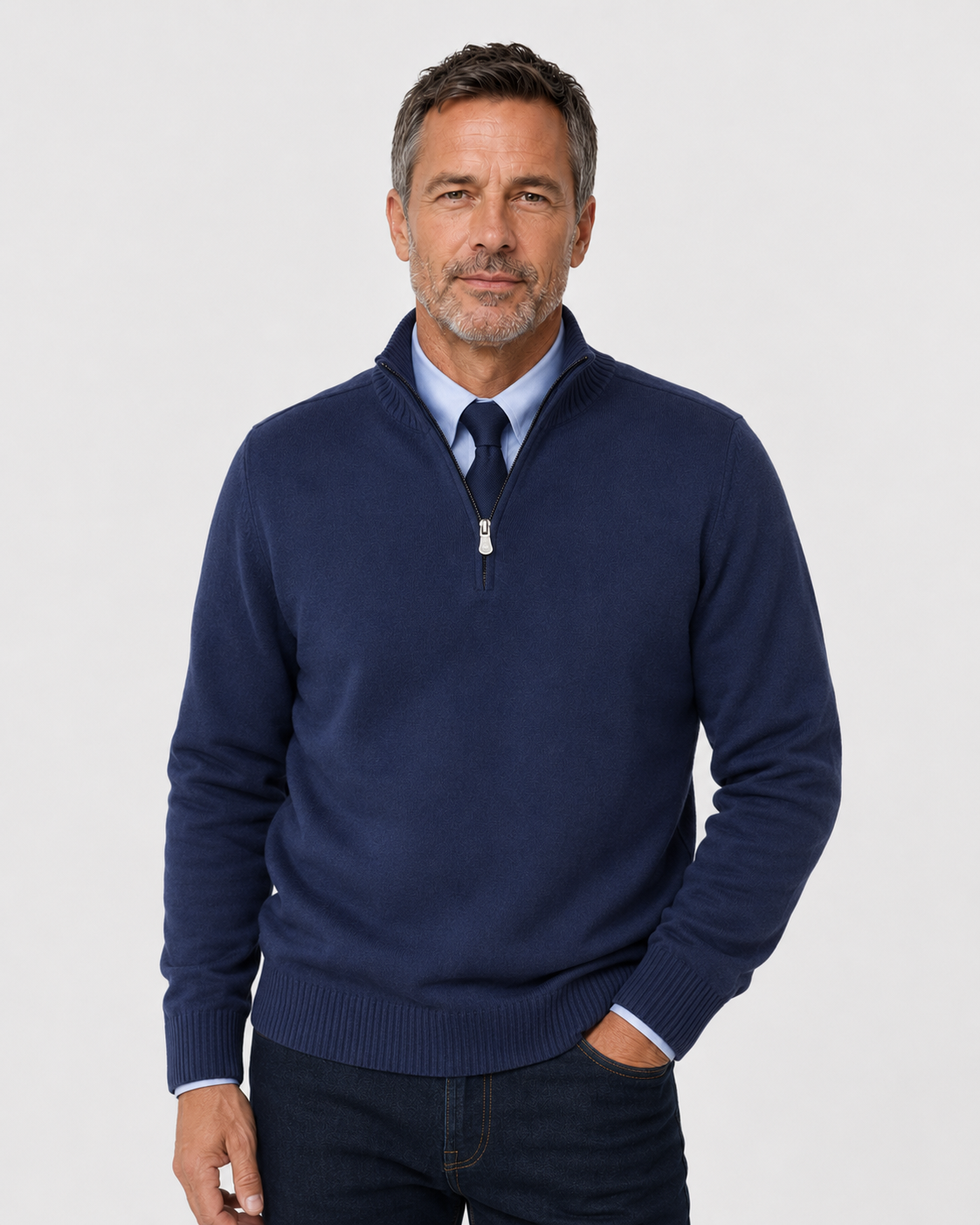 RADFORD | Quarter-Zip Knitted Jumper
