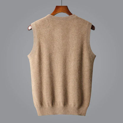 ELLIS | Fine-Knit V-Neck Vest