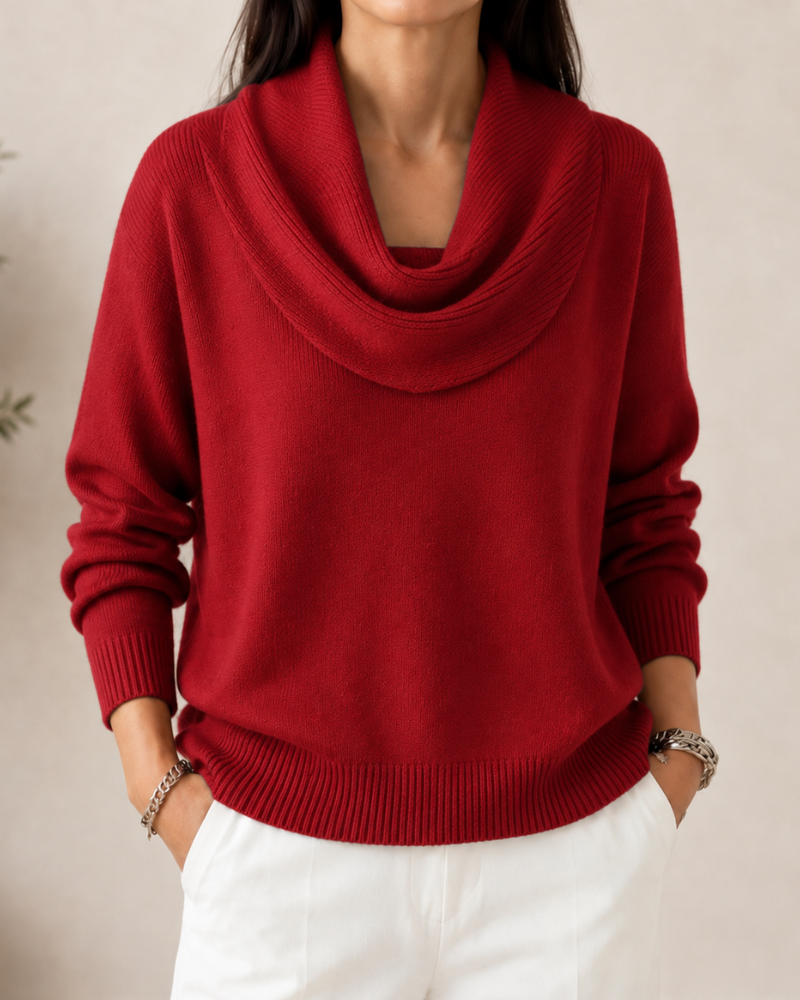 THEA | Cowl Neck Knitted Jumper