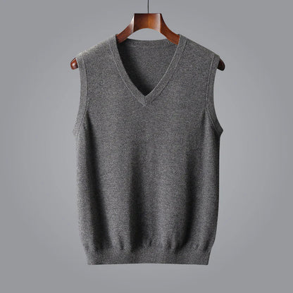 ELLIS | Fine-Knit V-Neck Vest