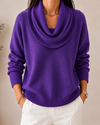 THEA | Cowl Neck Knitted Jumper