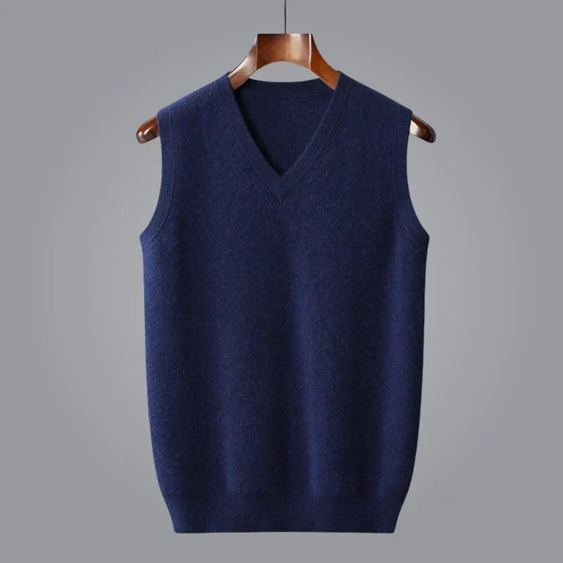 ELLIS | Fine-Knit V-Neck Vest