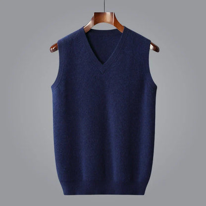 ELLIS | Fine-Knit V-Neck Vest