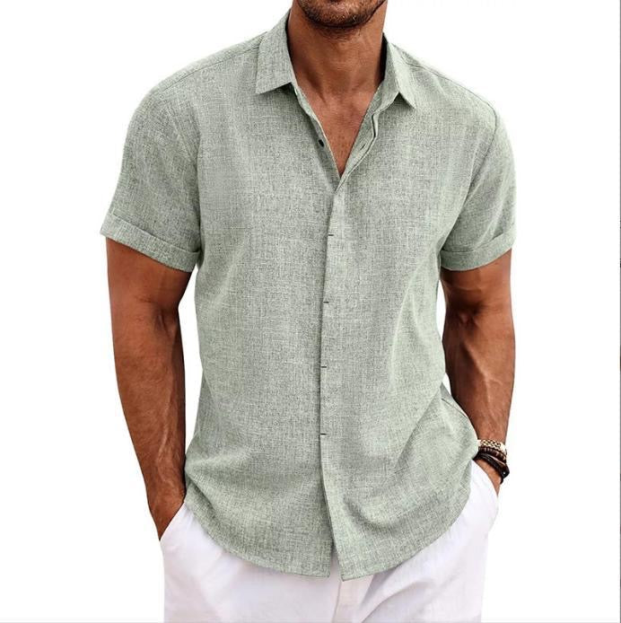 Monaco Linen Short-Sleeve Shirt