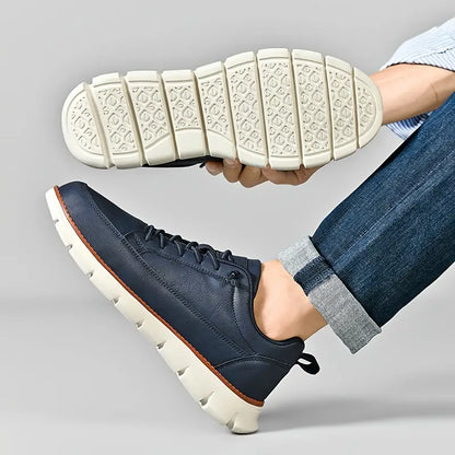 Leo Crafted Leather Trainers