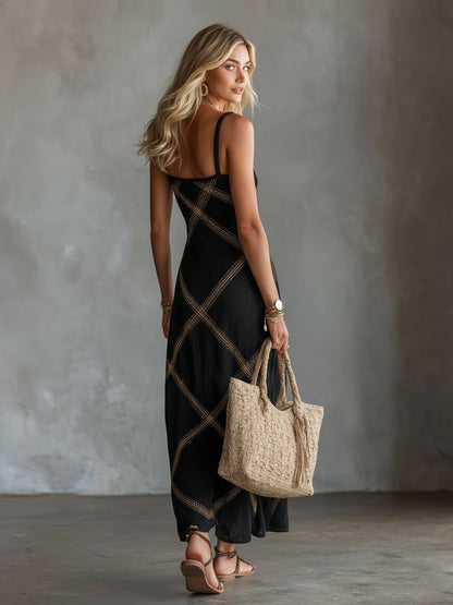 Seraphine Geometric Maxi Dress