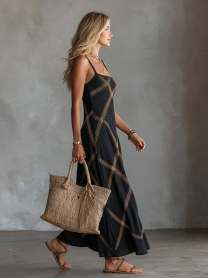 Seraphine Geometric Maxi Dress
