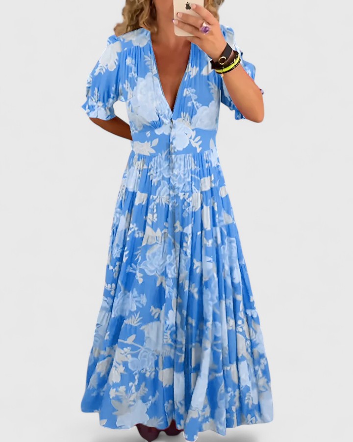 The Florence Floral Maxi Dress