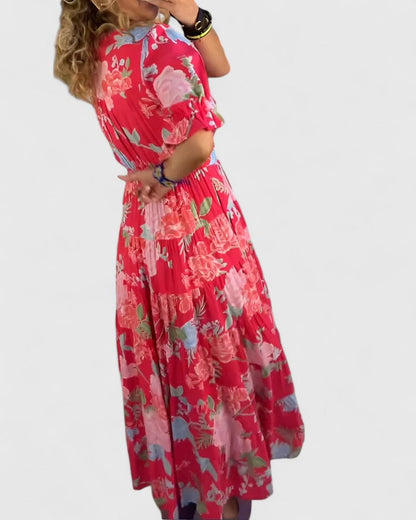 The Florence Floral Maxi Dress