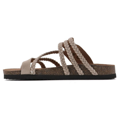 Braided Strap Footbed Sandals