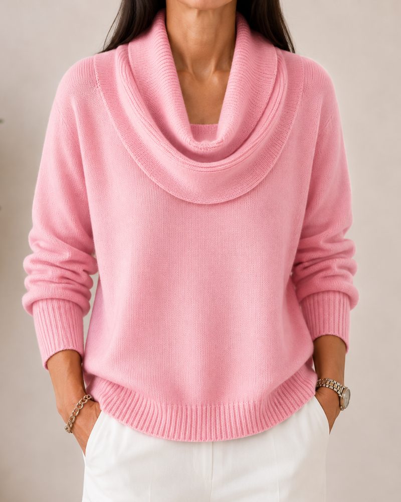 THEA | Cowl Neck Knitted Jumper