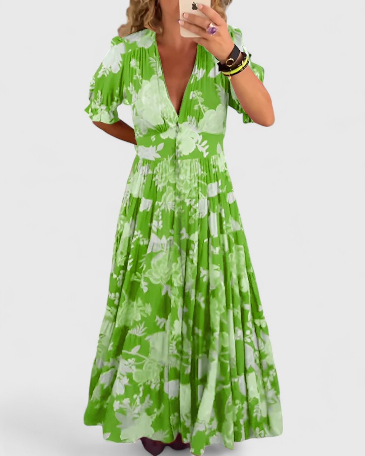 The Florence Floral Maxi Dress