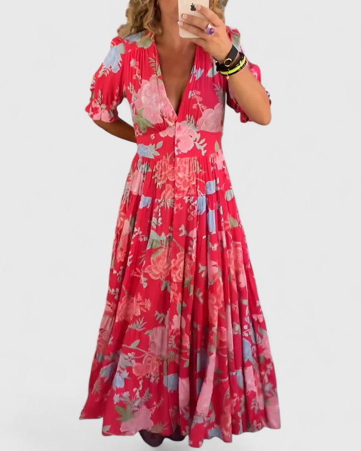 The Florence Floral Maxi Dress