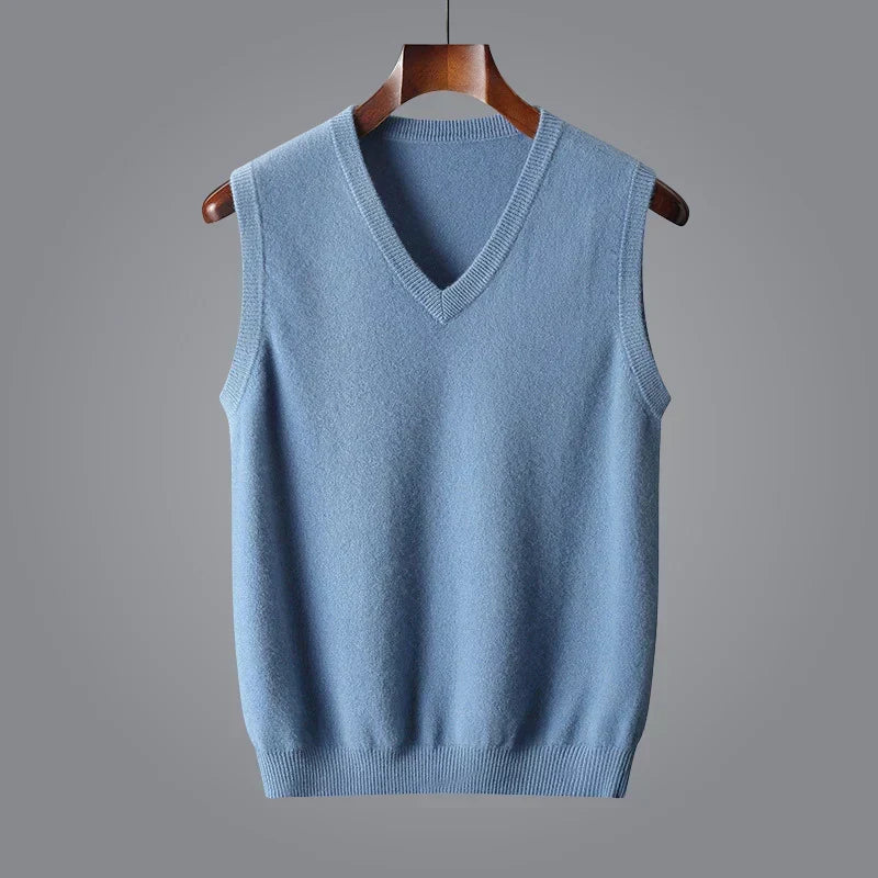 ELLIS | Fine-Knit V-Neck Vest