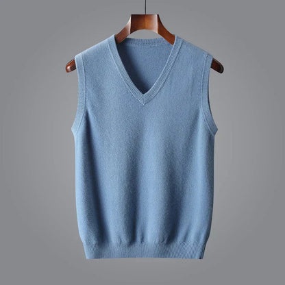ELLIS | Fine-Knit V-Neck Vest
