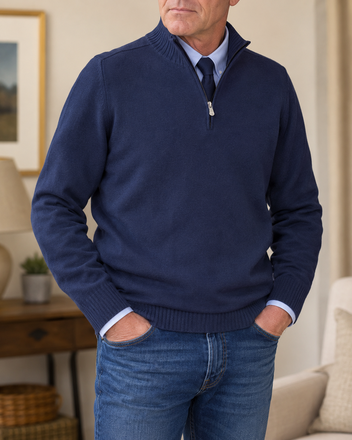 RADFORD | Quarter-Zip Knitted Jumper