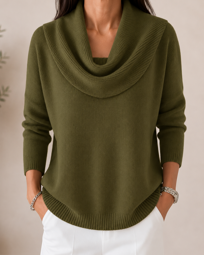 THEA | Cowl Neck Knitted Jumper