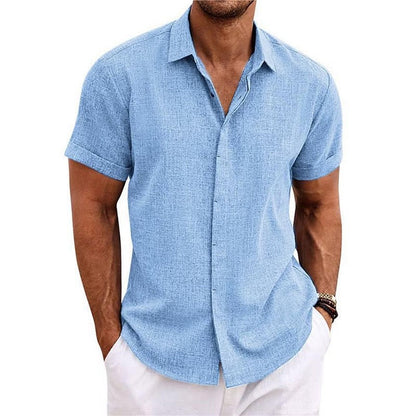Monaco Linen Short-Sleeve Shirt