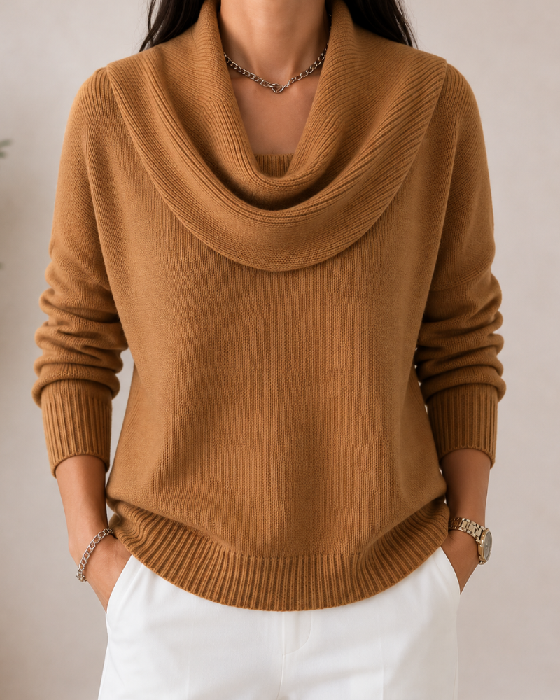 THEA | Cowl Neck Knitted Jumper