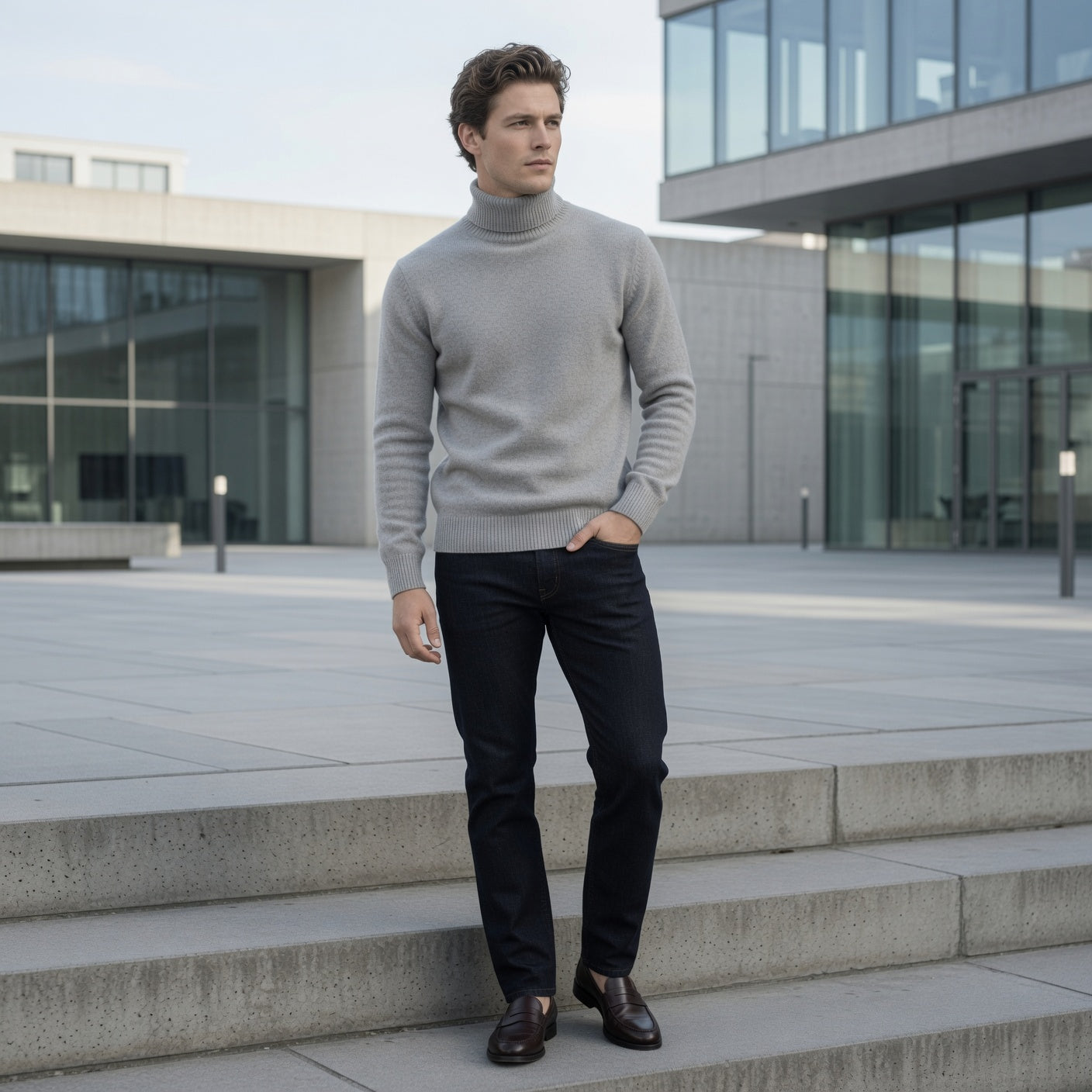 Rowan | Men's Roll-Neck Jumper