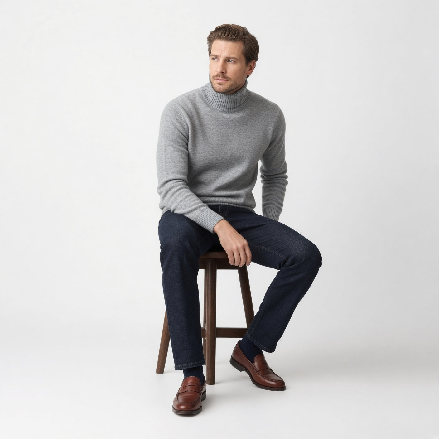 Rowan | Men's Roll-Neck Jumper