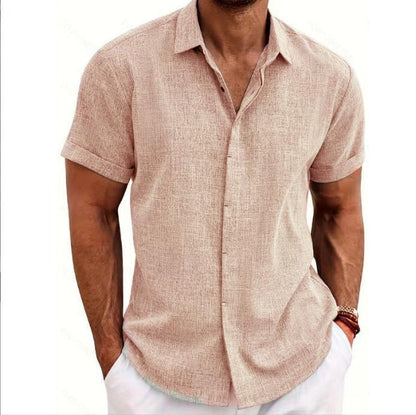 Monaco Linen Short-Sleeve Shirt