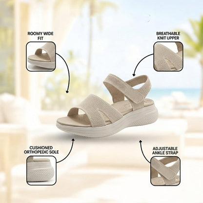 Isla Stretch-Knit Sandal