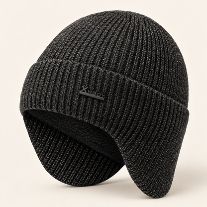 The Hollis Fleece-Lined Earflap Beanie