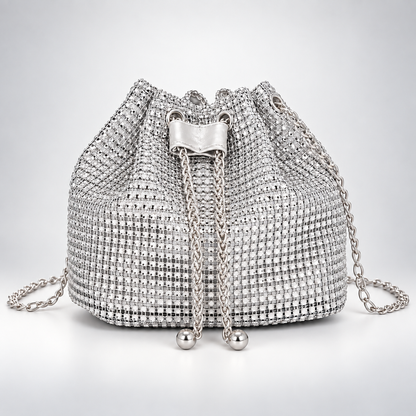 Celestine Crystal Drawstring Bag