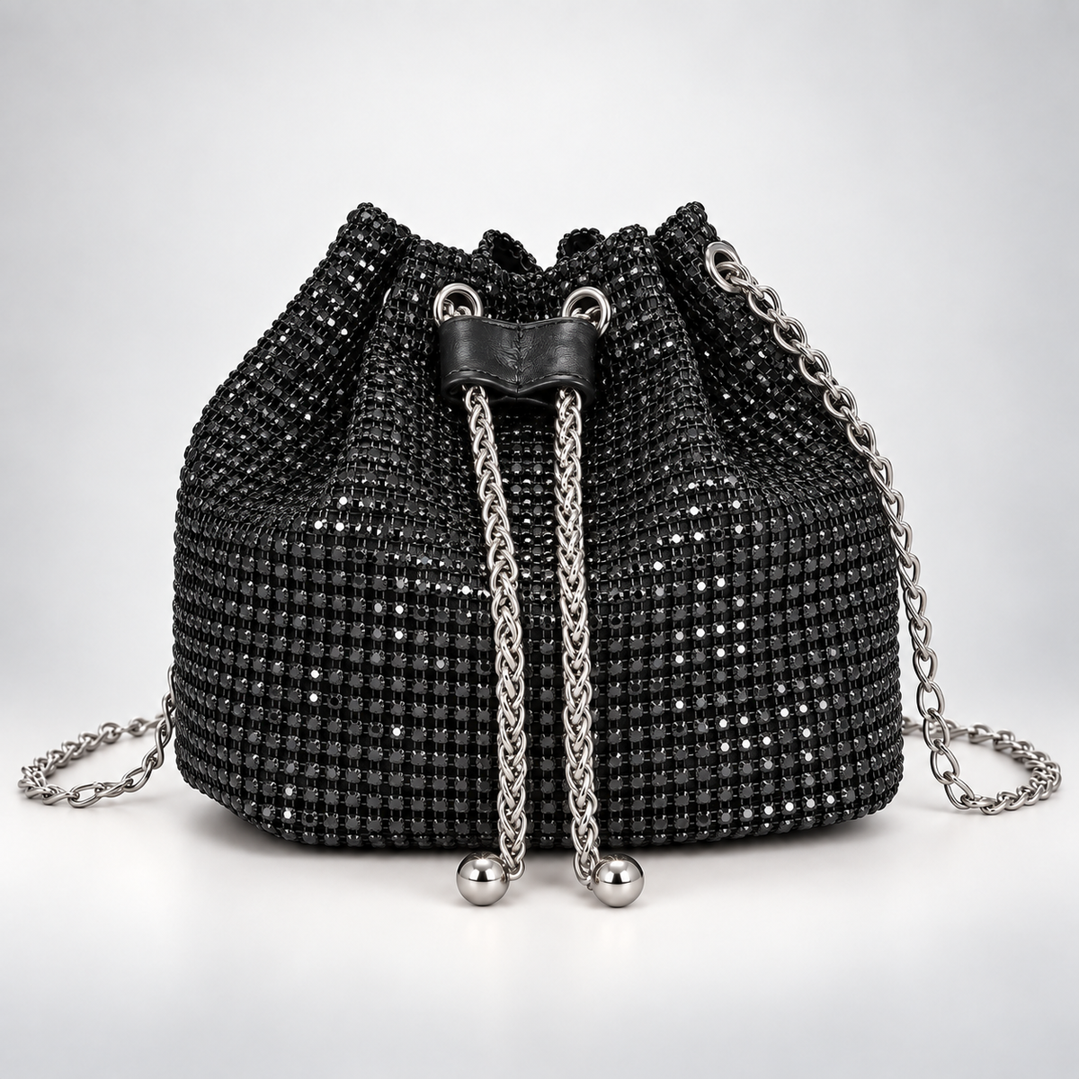 Celestine Crystal Drawstring Bag