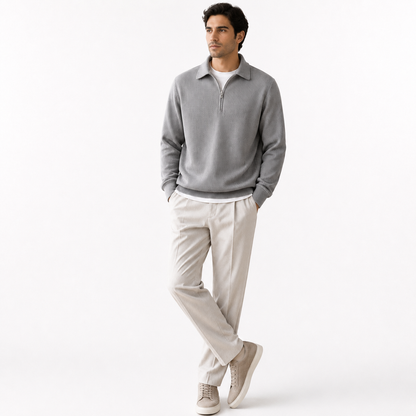 Sterling Half-Zip Knit Sweater