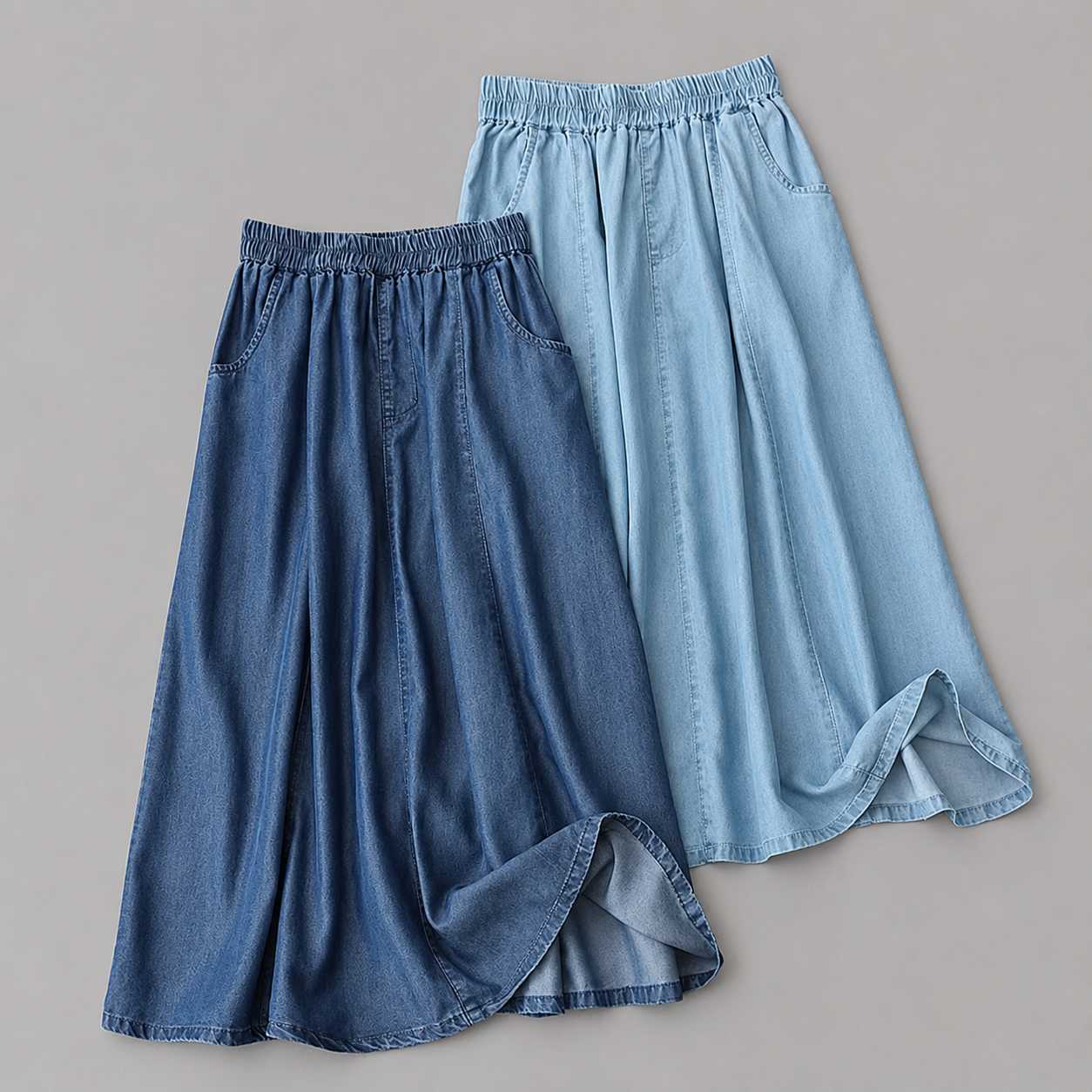 Marcellé Flow Denim Skirt