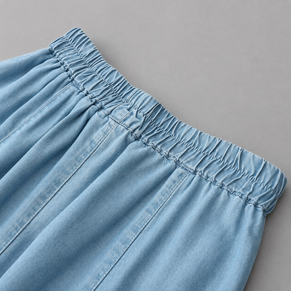 Marcellé Flow Denim Skirt