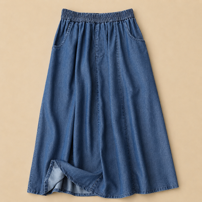 Marcellé Flow Denim Skirt