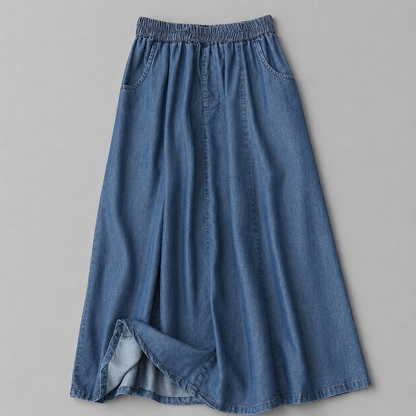 Marcellé Flow Denim Skirt