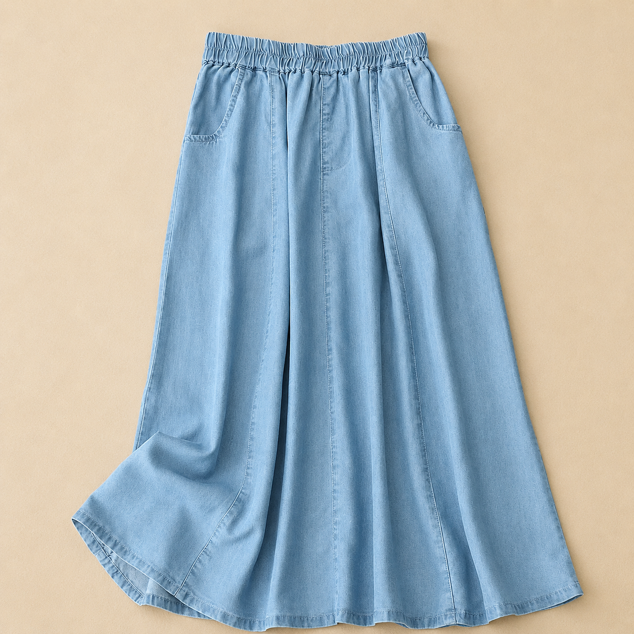Marcellé Flow Denim Skirt